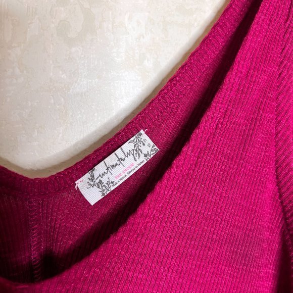 Women's XS │ Free People Tank │‎ Burgundy Summer Top │ Vacation - Picture 4 of 4